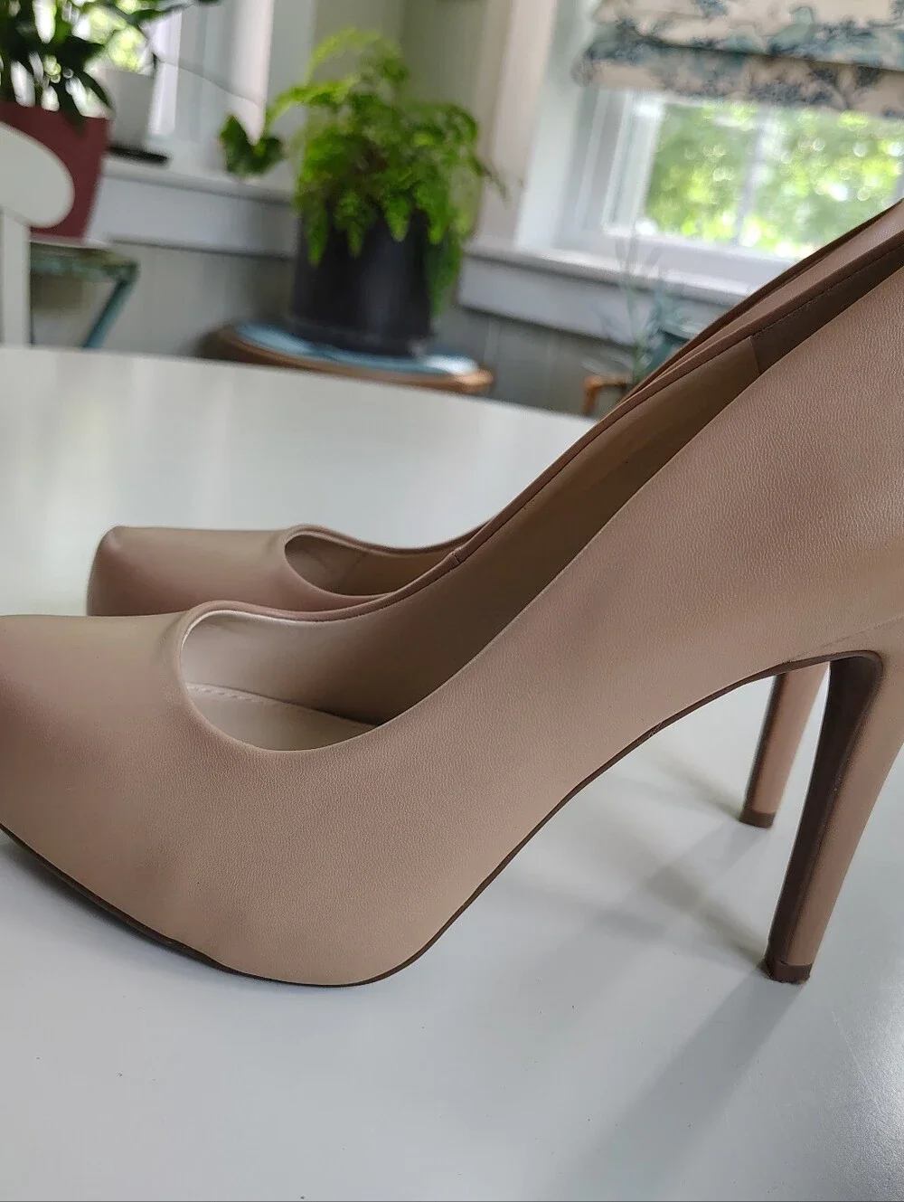 Jessica Simpson Nude Platform Pumps Stiletto High Heels Women's Size 8.5 - Picture 4 of 10